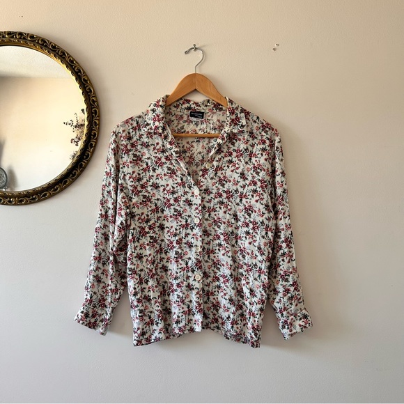 Daniel Hechter | Floral Button-Down Long-Sleeve Blouse - Picture 2 of 3